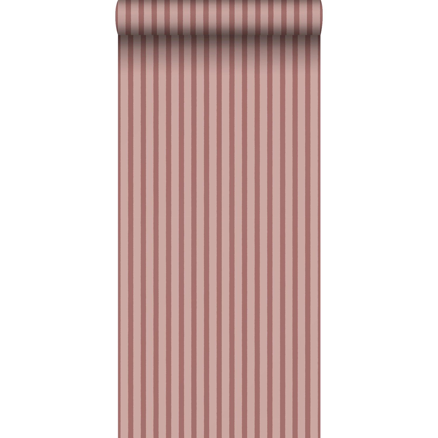 Sanders & Sanders Tapete Streifenmuster Terrakottarosa 50 x 900 cm günstig online kaufen