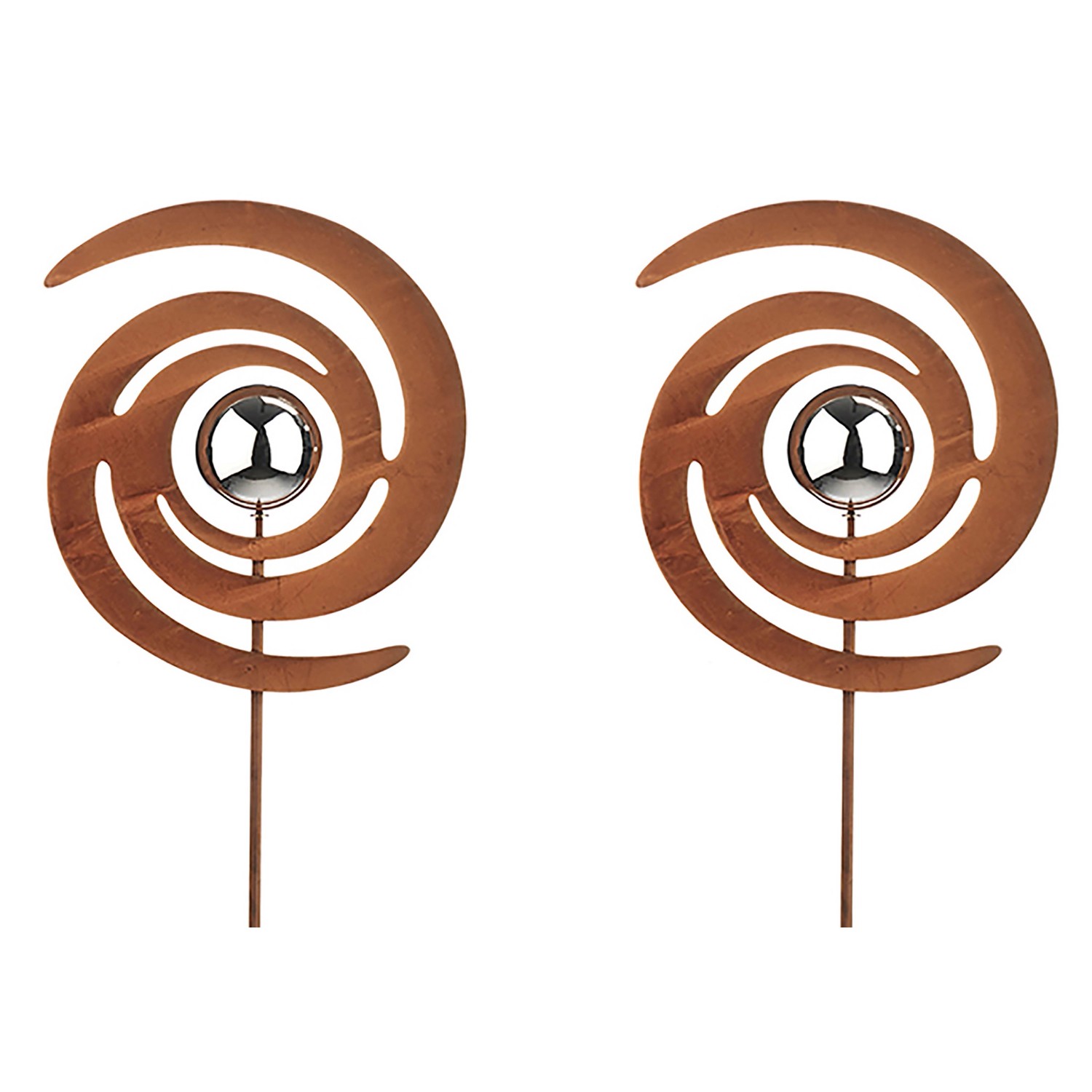 Kobolo Gartenstecker Gartendeko FINJA in Rostoptik  2-er Set günstig online kaufen