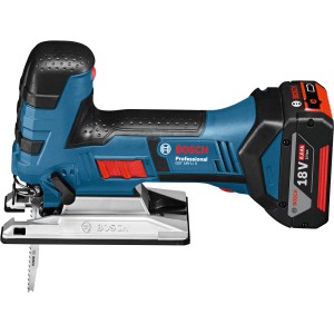 Bosch Professional Akku-Stichsäge GST 18 V-Li mit Akkus und L-Boxx.