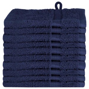 vidaXL Waschlappen SOLUND Marineblau Baumwolle 137250