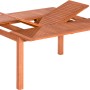 Quadratischer, ausziehbarer Merxx Gartentisch aus Holz, 150x150 cm.