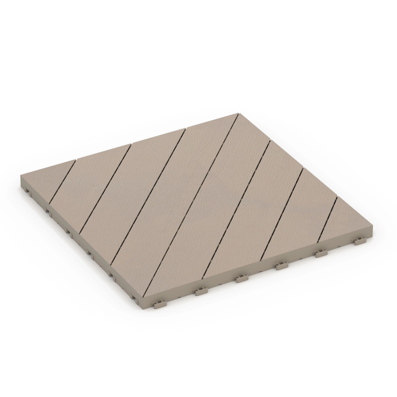 WARCO Fischgrät-Klickfliese Vanille 38,5 x 38,5 x 2