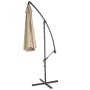 MCW Ampelschirm Terni, Ø 3m, neigbar, sand-beige, ohne Ständer. Sonnenschutz für Garten und Terrasse.