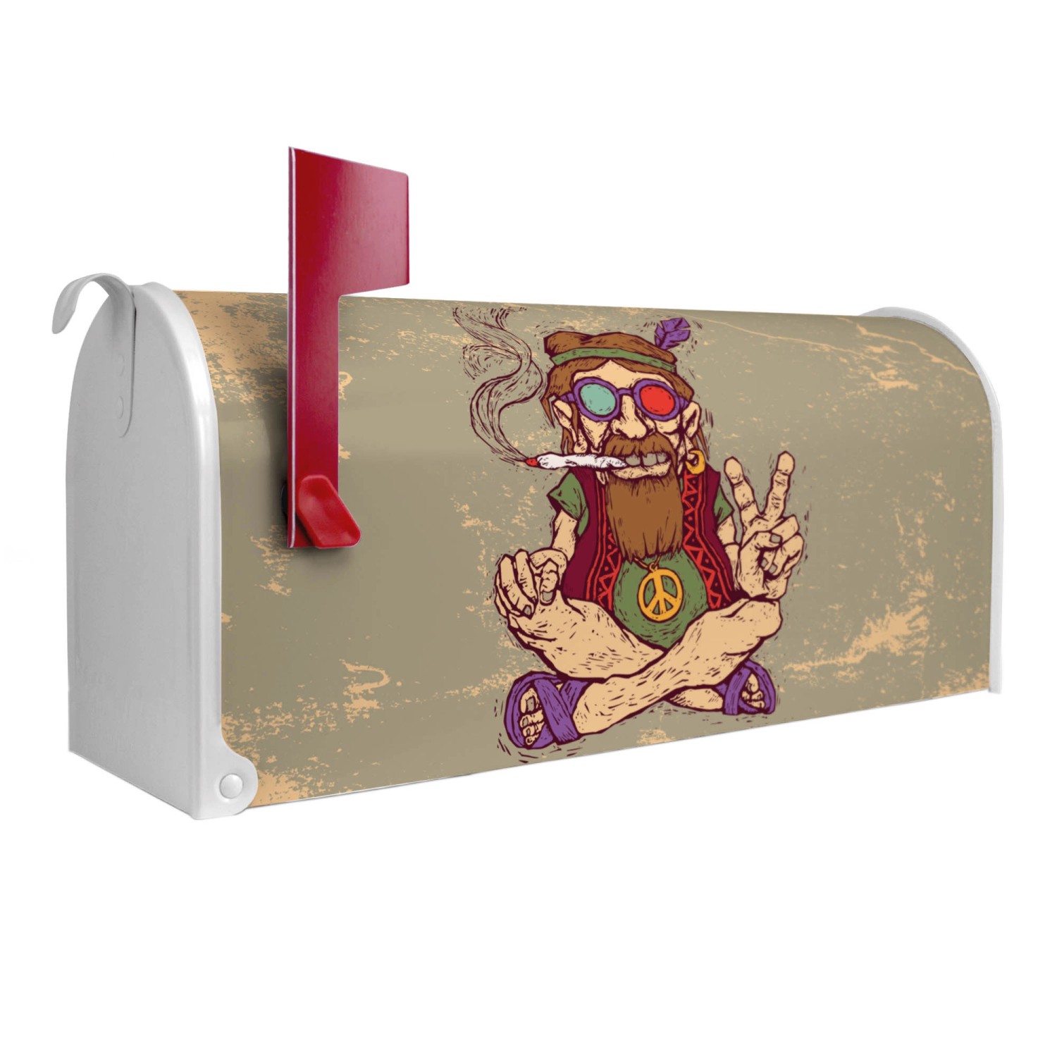 Banjado Amerikanischer Briefkasten Weiß 48x22x16cm US Mailbox Letterbox Pos günstig online kaufen