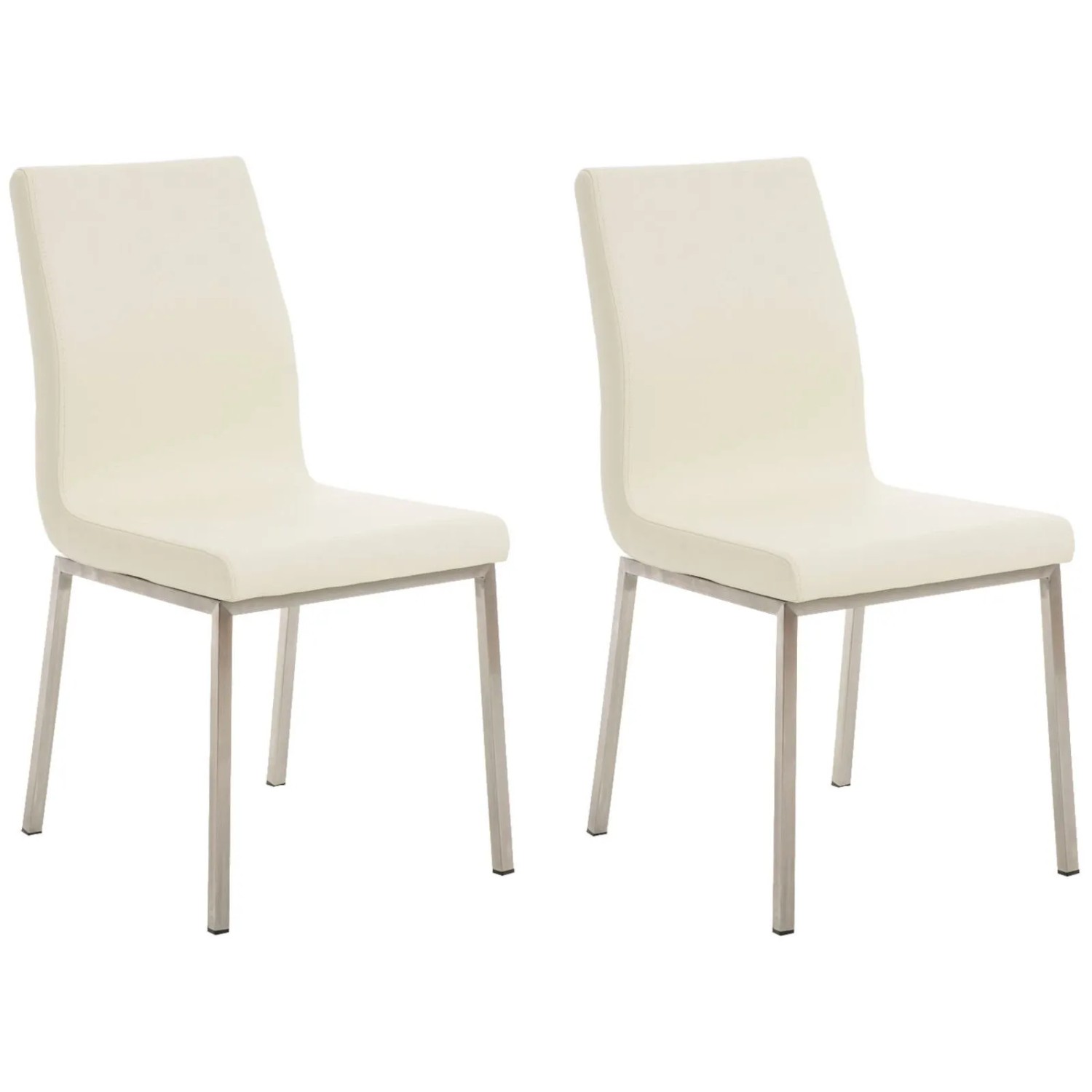CLP 2er Set Esszimmerstühle Colmar Creme