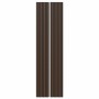 2 Akustikpaneele Walnuss geölt, MDF mit schwarzem Filz. Holzpaneele zur Wand- und Deckengestaltung.