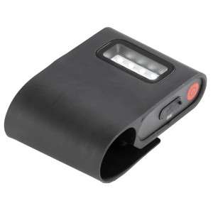 Schwarze Landmann LED Grillleuchte 3,7V für Grillutensilien mit Magnetbefestigung.