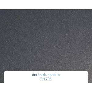EcoStar Haustür IsoPro: Anthrazit-Metallic Oberfläche, feine Textur. Detailansicht der Farbe.