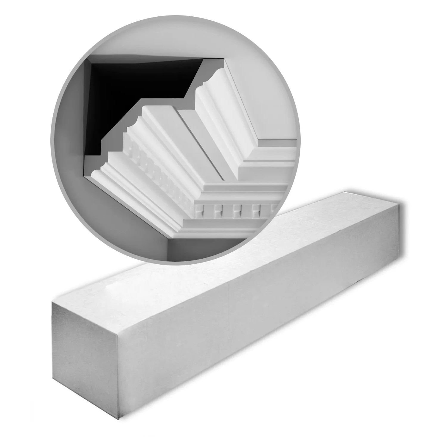 ORAC DECOR C422 LUXXUS Zierleisten 1 Karton Set 10 Stuckleisten 20 m Weiß günstig online kaufen