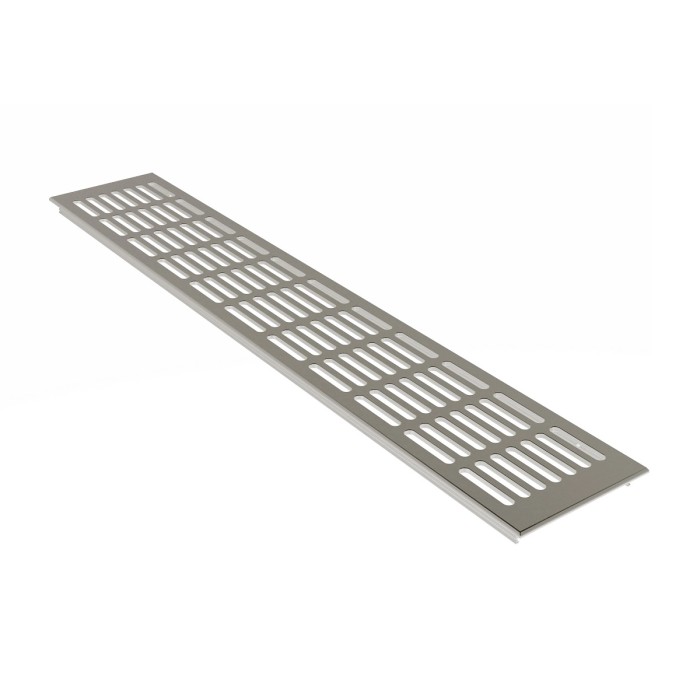 Savagrow Lüftungsgitter 25x8 Cm – 2er Set Aus Aluminium, Weiß, Für Schrank, Wand & Decke
