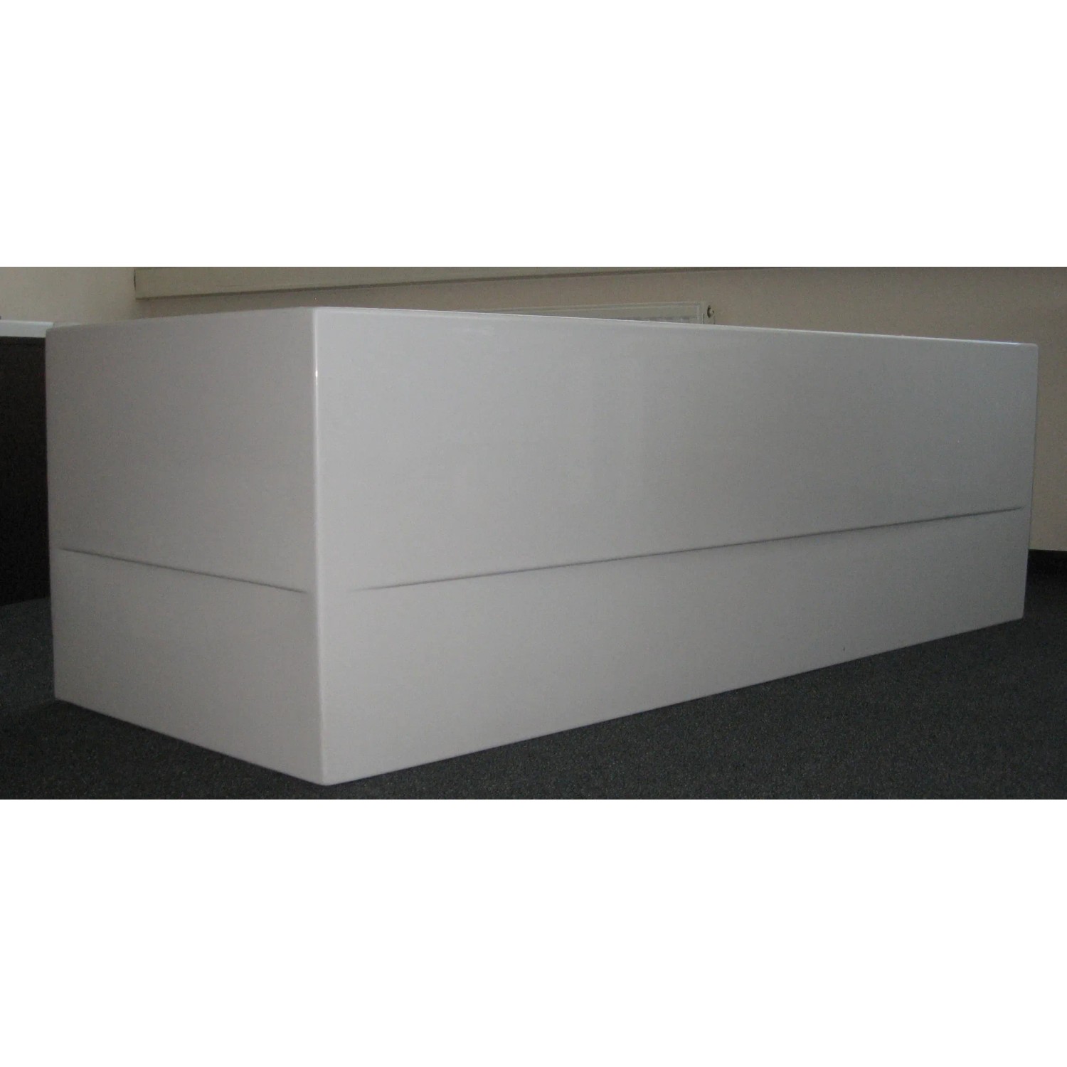 Weiße Acrylschürze für Badewanne Galia I, 170 cm, rechte Ausführung.