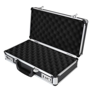 HMF 14403-02 Alu Koffer Zahlenschloss 42 x 26 x 12 cm Schwarz