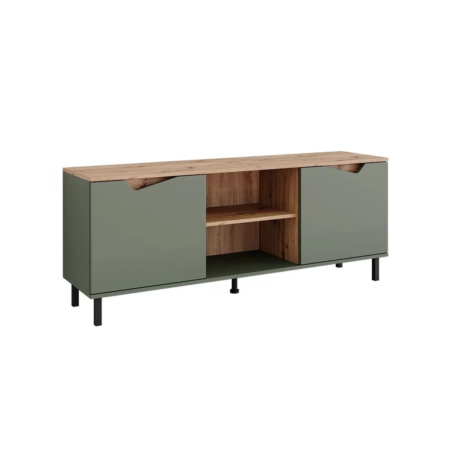 Vicco Lowboard Marelle Grün Artisan 150 x 60 mit 2 Türen Art Nr 57840