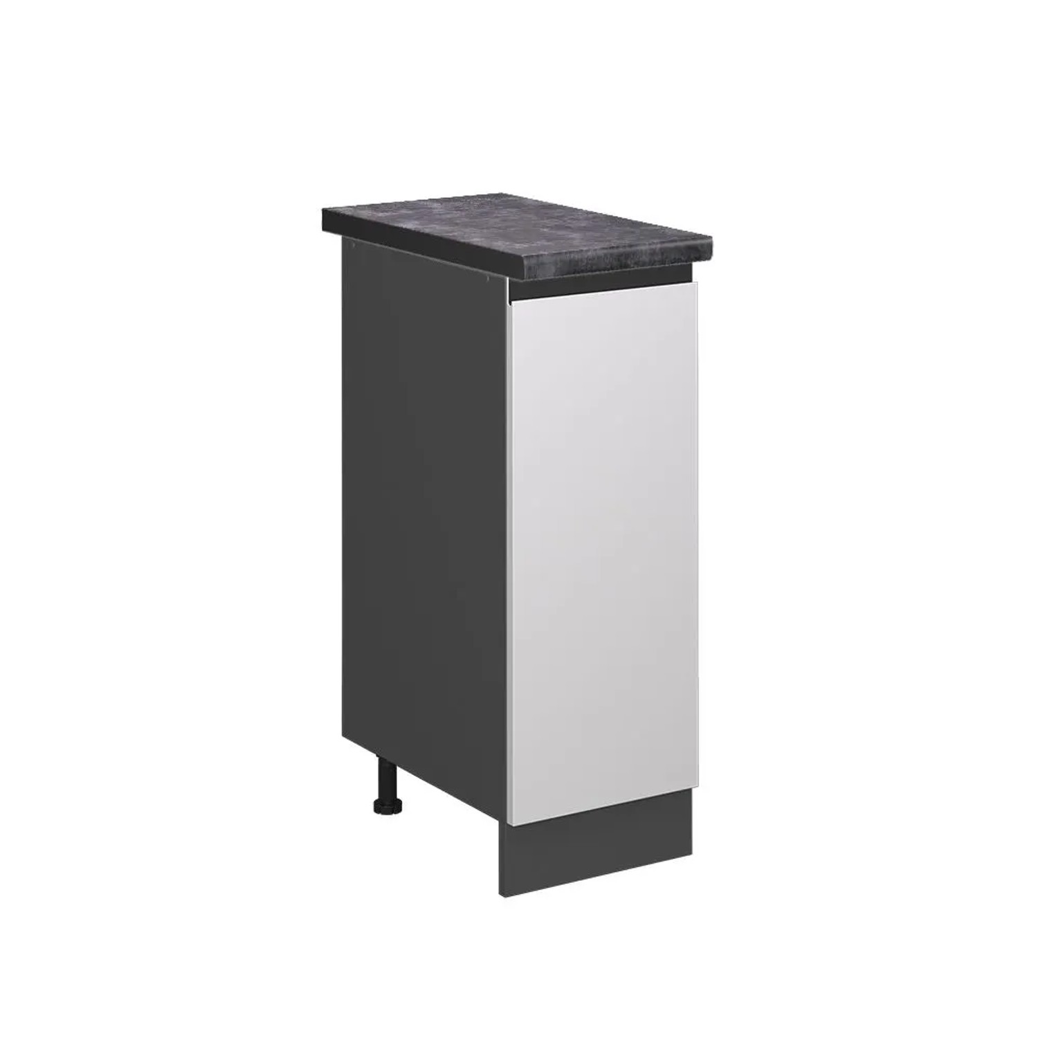 Vicco Apothekerschrank R-Line Medizinschrank für die Küche Weiß Anthrazit 30 cm J-Shape AP Anthrazit