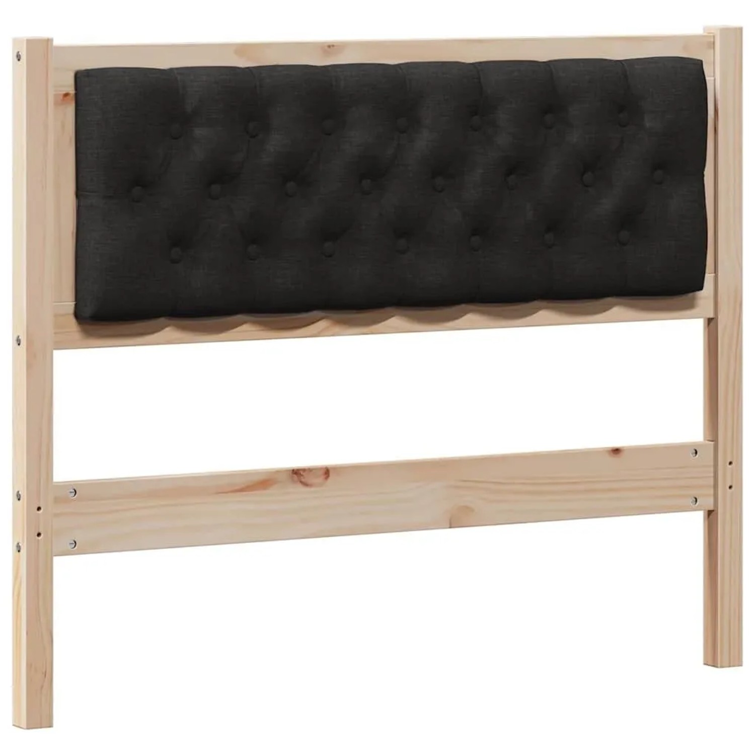 vidaXL Kopfteil Sonstiges Braun und Schwarz 100 cm Massivholz Kiefer 879026