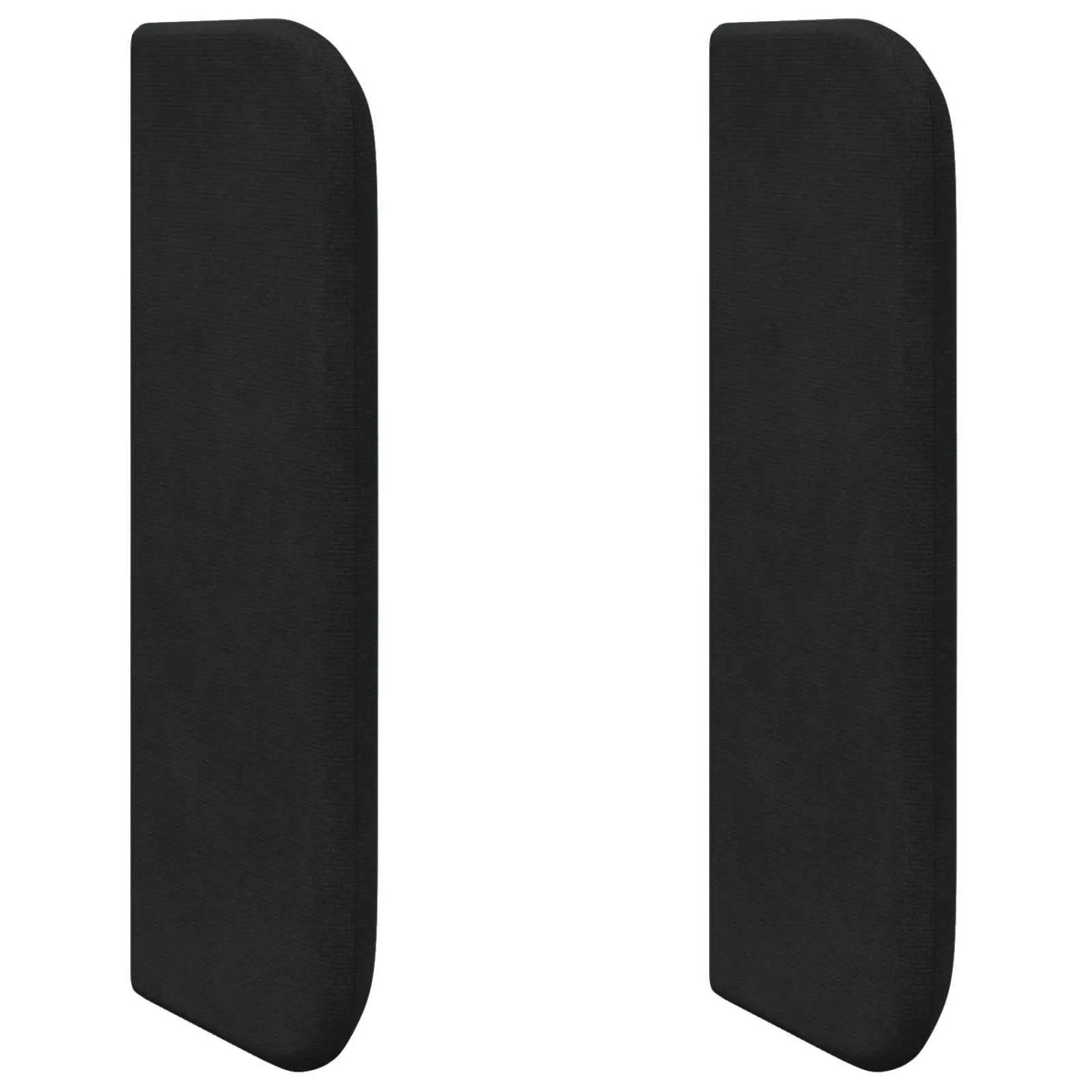 vidaXL Kopfteil Ohr Schwarz 40,5 x 40,5 x 4 cm Samt 346592