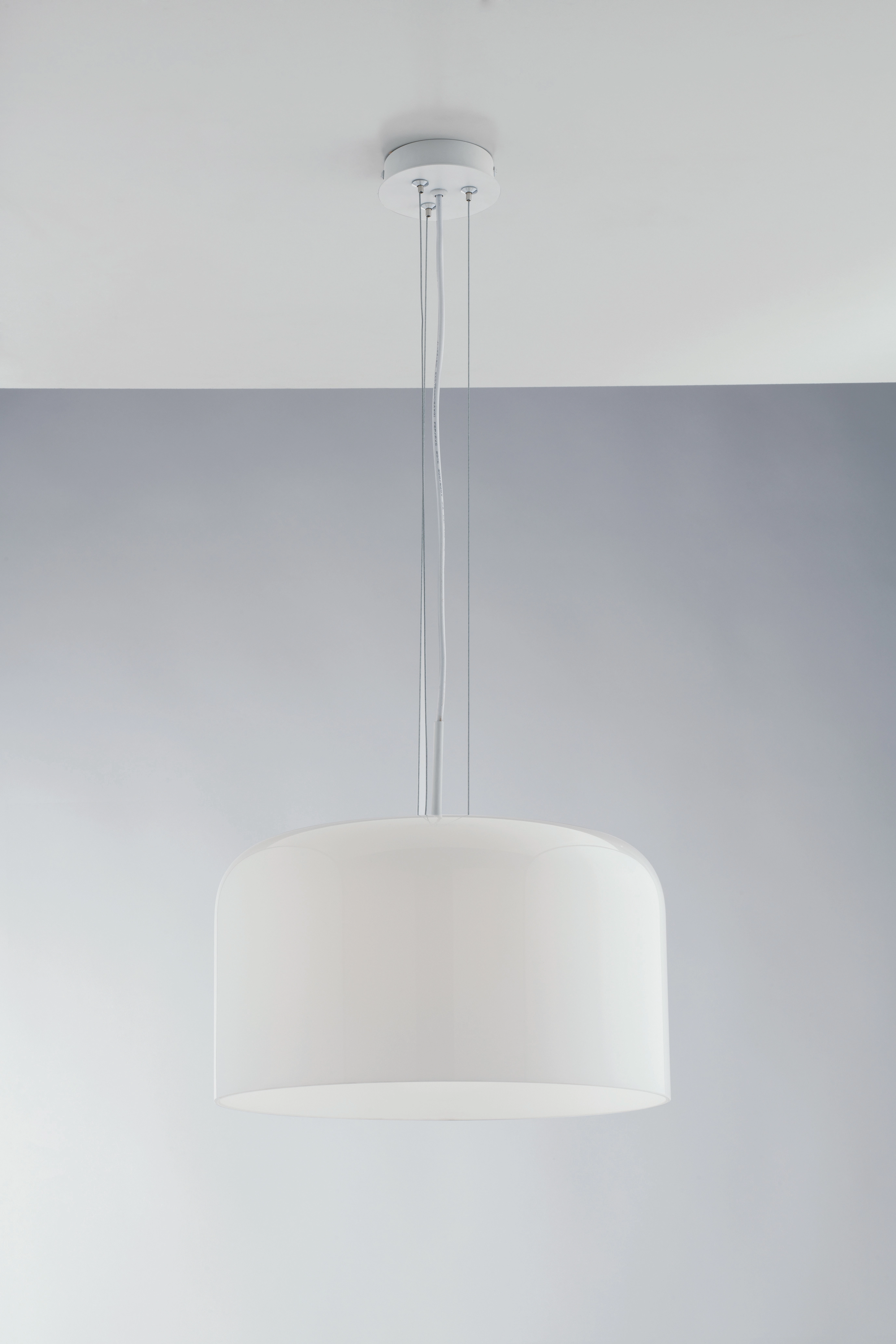 Luce Design Pendelleuchte Gibus 1-flammig Weiß Ø 40 cm kaufen bei OBI