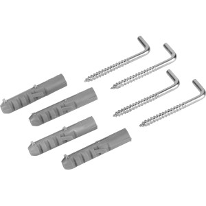 LUX Spreizdübel mit Winkelhaken, 4er Set, Ø 8x40 mm, verzinkt, für zuverlässige Befestigungen.