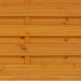 Sichtschutzzaun Element München, Pinienfarben, aus geriffeltem Kiefernholz.