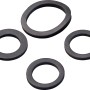 O-Ring Set für Mischdüsen, 4 Gummidichtungen in verschiedenen Größen für Sanitäranwendungen.