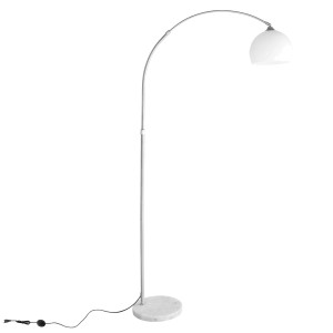 CCLIFE LED E27 Stehlampe Stehleuchte Bogenlampe Höhenverstellbar 145-220cm Weiß