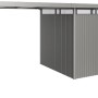 Biohort Seitendach Größe L, Quarzgrau-Metallic, für HighLine H3 Gerätehaus als überdachte Erweiterung.