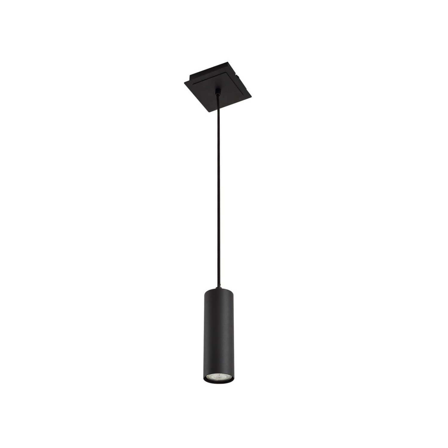 Lindby Pendelleuchte Joffrey 9624835 Modern in Schwarz aus Metall 1-flammig GU10 Wohnzimmerleuchte