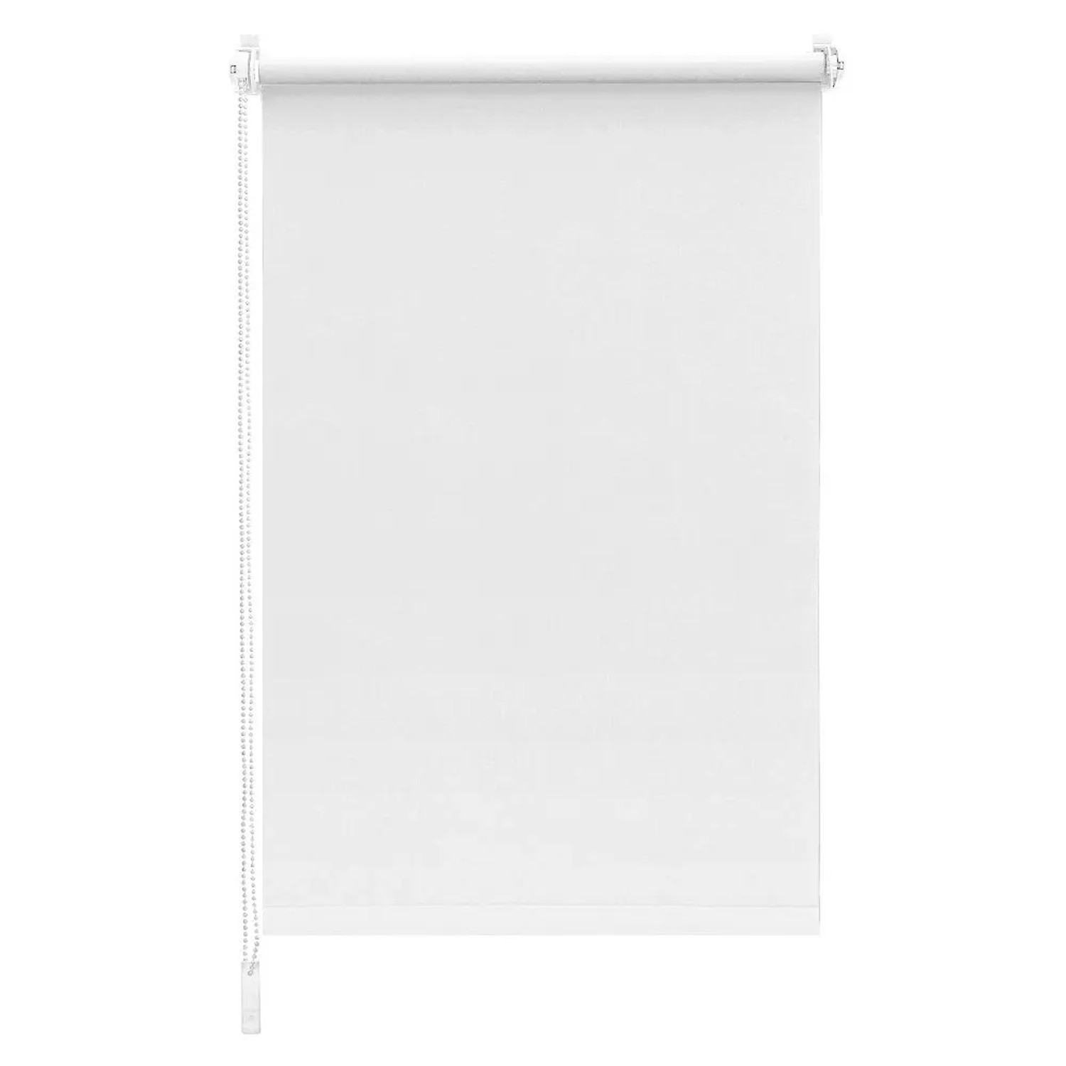 Sekey Seitenzugrollo Verdunkelung ohne Bohren Blickdicht Weiß 40x130cm