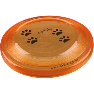 Orange Trixie Dog Activity Dog Disc, bissfeste Frisbee für Hunde, ø 23cm.