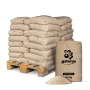Palette mit 40 Säcken Galamio Quarzsand (0,3-0,8 mm, je 25 kg) für Gartenbau & mehr.