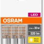 Osram LED Lampe G9 3er-Pack, 2,6W, warmweiß, klare Kapsel.