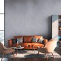 Graue Vliestapete im Used Look von PROFHOME im Wohnzimmer.