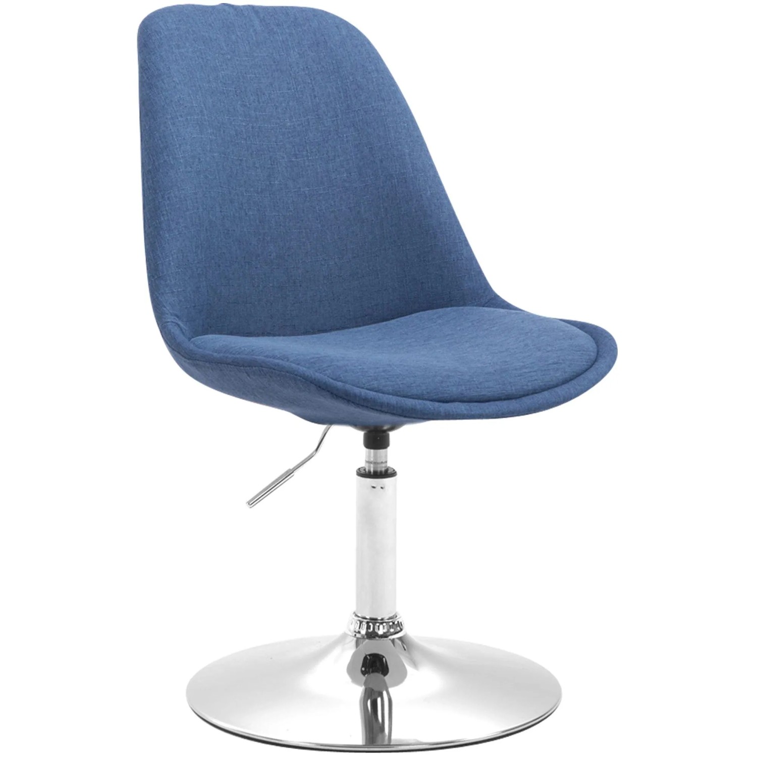 CLP Esszimmerstuhl Maverick Stoff Blau/Chrom