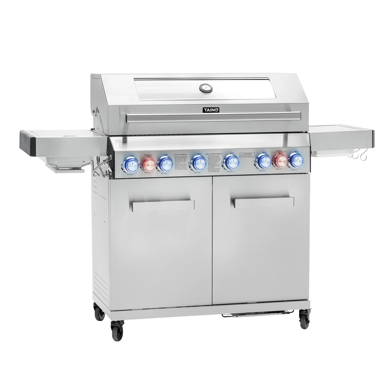 Taino Platinum Yamara 6+2 Gasgrill Edelstahl 6 Brenner Sear-Burner Backburn günstig online kaufen