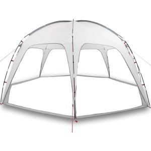 Graues, wasserdichtes vidaXL Partyzelt mit Fiberglasstangen. Geräumiger Pavillon für Gartenpartys und Schutz vor Wetter.