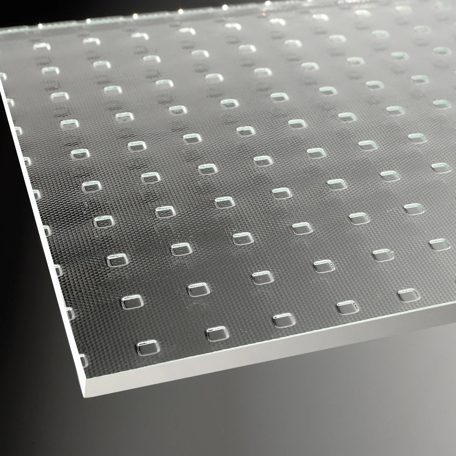 Detailaufnahme: Breuer Espira Duschtür Mastercarré Glasstruktur, Chrom-Optik.