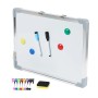 Relaxdays Whiteboard mit Zubehör Stahl Aluminium Kunststoff Weiß Einseitig Magnetisch 30 cm x 40 cm x 5 cm 0,5 kg