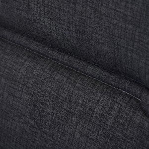 Detailaufnahme: Anthrazitfarbene Siena Garden Sesselauflage Comfort mit Steppnaht.
