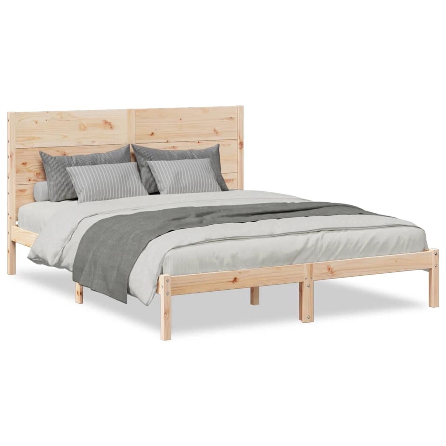 vidaXL Massivholzbett Extra Lang ohne Matratze 160x220 cm 3309287 günstig online kaufen