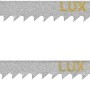 Zwei LUX Stichsägeblätter für Holz und Kunststoff, U-Schaft, 75 mm.
