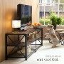 Tectake Tv Regal Chicago Industrial Style Holz und Stahl 141 x 41 50 x 50 50 cm Industrial Holz Dunkel Rustikal_8