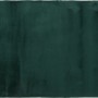 Dunkelgrüner Hochflor-Teppich Dark Wonder, 80x140 cm, für gemütliche Atmosphäre.