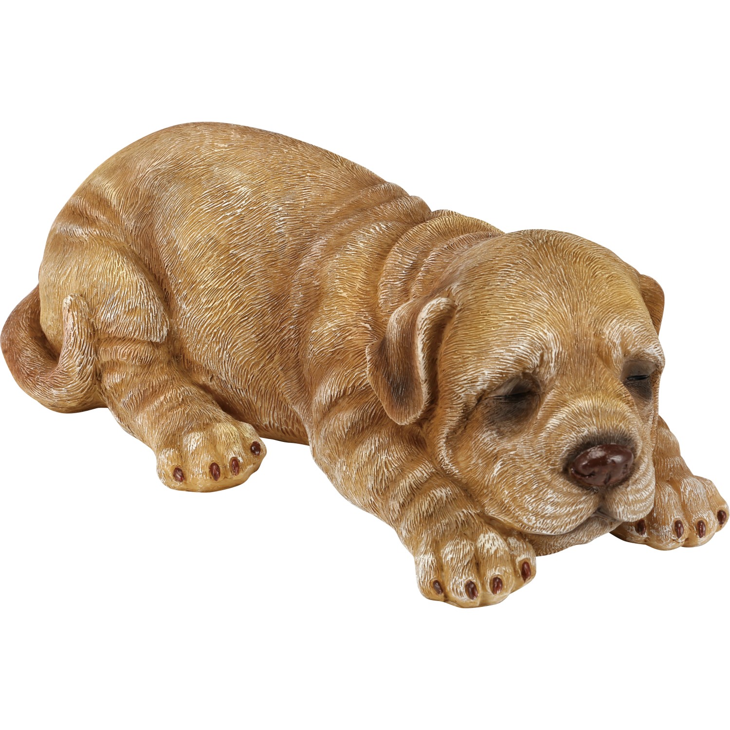 Deko-Figur Hund liegend aus Polyresin 30 cm x 22 cm x 9 cm Braun kaufen bei  OBI