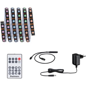 Paulmann LED-Strip EntertainLED Set 1,5m mit Farbwechsel, Fernbedienung und Netzteil.