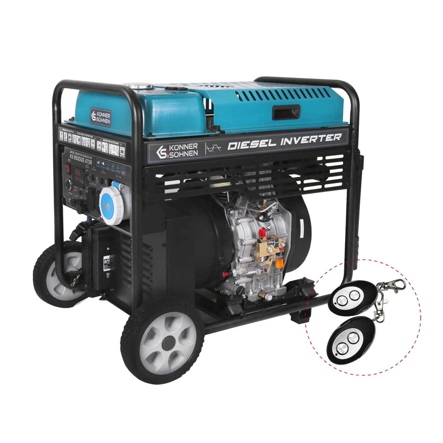 Könner & Söhnen Diesel-Inverter-Generator KS 9500iDE ATSR