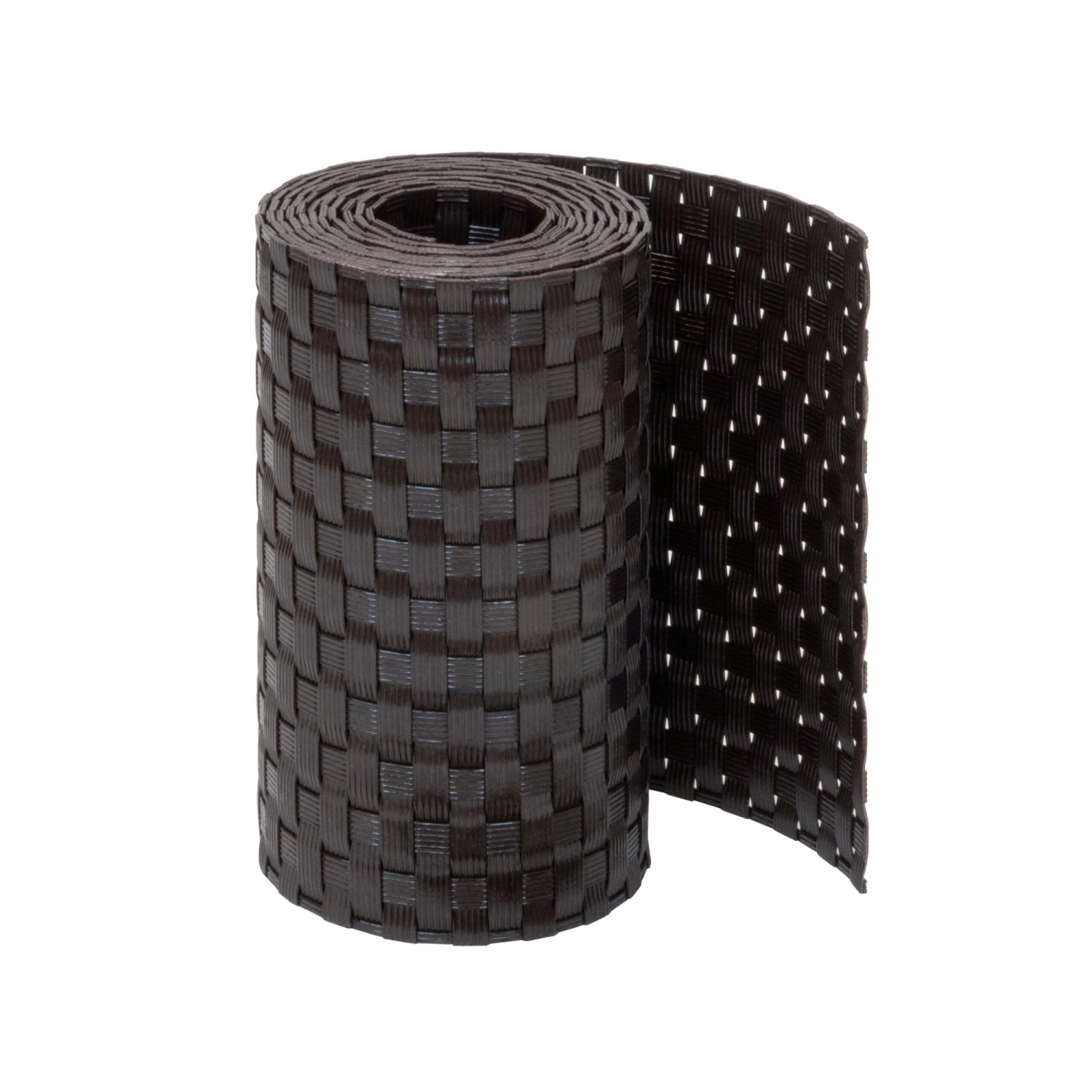 Jardinion Sichtschutzstreifen 250cm x 19cm x 2,4mm Dunkelbraun Blickdicht günstig online kaufen