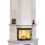Hark Kaminofen Vermont mit Marmorverkleidung in Naturweiß, 8 kW, Energieeffizienzklasse A+.