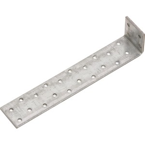 Verzinkter Flachstahlanker, 200x40x4 mm, für Holzkonstruktionen, Winkel & Holzverbinder.