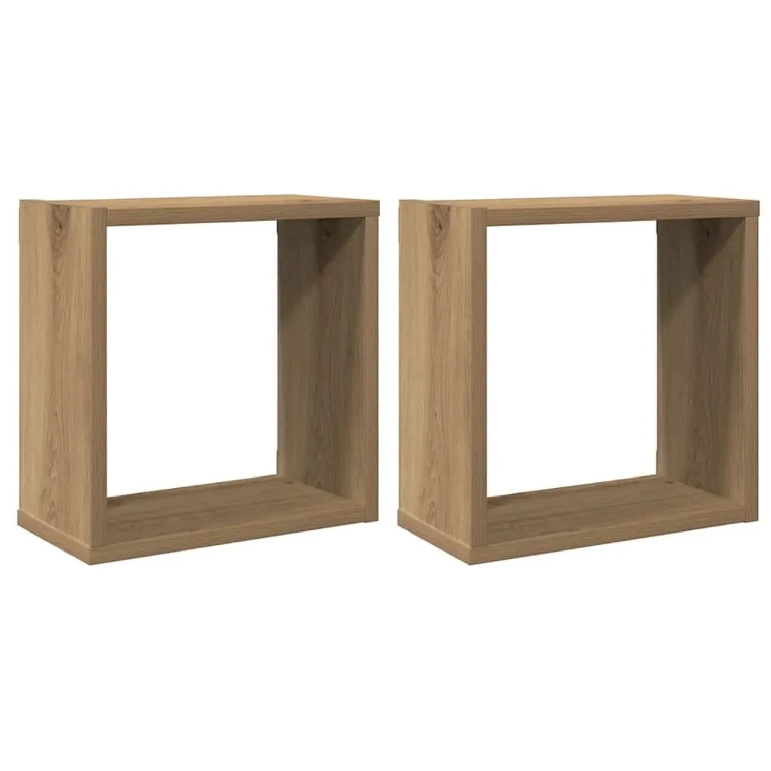 vidaXL Würfel-Wandregale 2 Stk Artisan-Eiche 30x15x30 Holzwerkstoff 856579 günstig online kaufen
