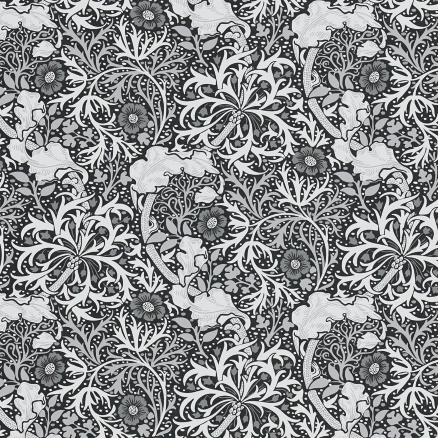 Tadessi Tapete Floral M1-No.4146 Vliestapete in Schwarz
